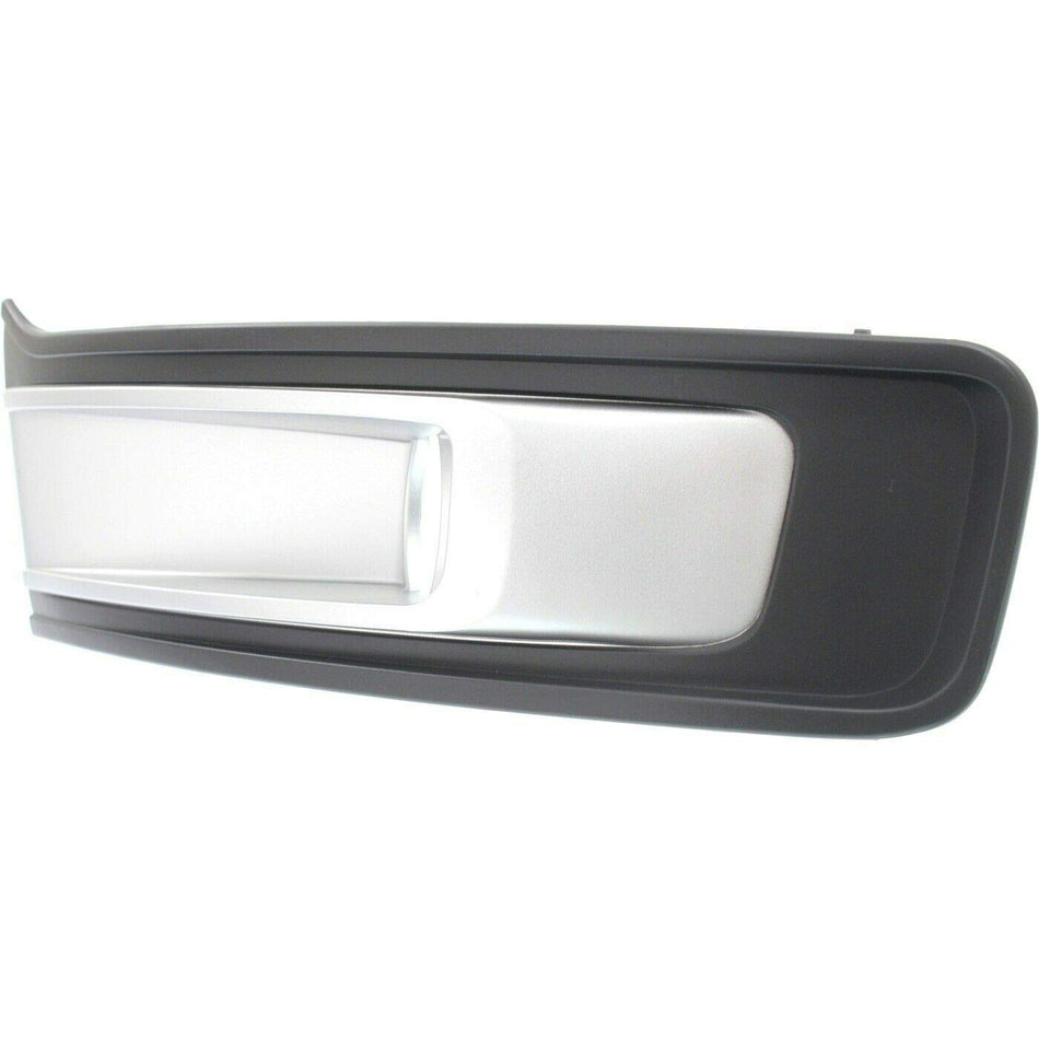 DAT AUTO PARTS Front Left Driver Side Fog Light Bezel Trim Cover Bumper Molding Insert Replacement For 2013-2019 Ford Flex Black & Silver Textured ...