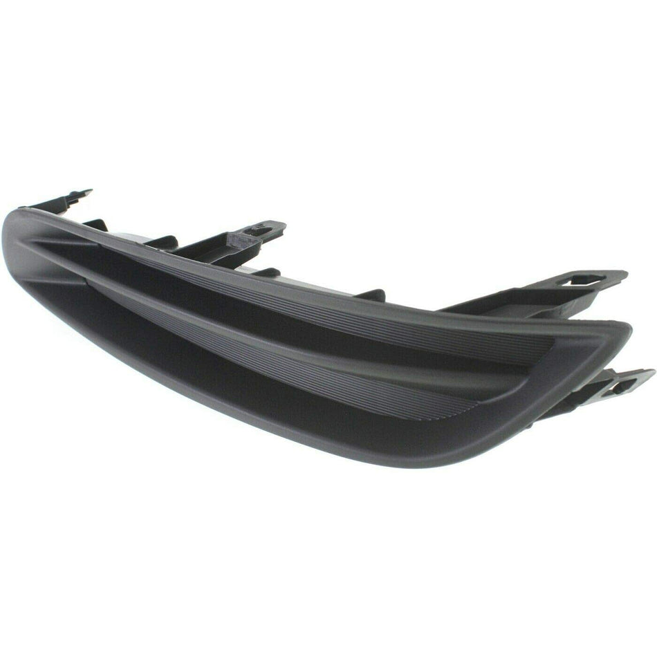 DAT AUTO PARTS Front Right Passenger Side Bumper Fog Light Lamp Hole Cover Grille Molding Trim Replacement for 2013-2015 Nissan Sentra Black Primed...