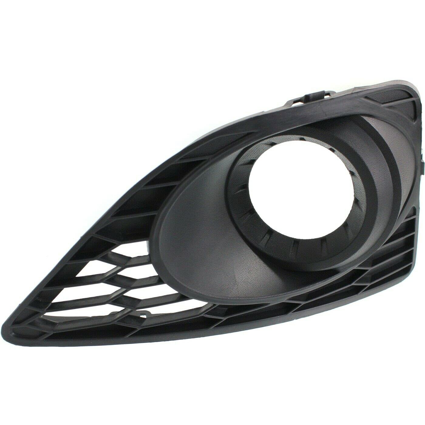 DAT AUTO PARTS Front Right Passenger Side Fog Lamp Light Hole Cover Bezel Insert Replacement For 2010-2012 Ford Fusion and Hybrid Black Textured Pl...