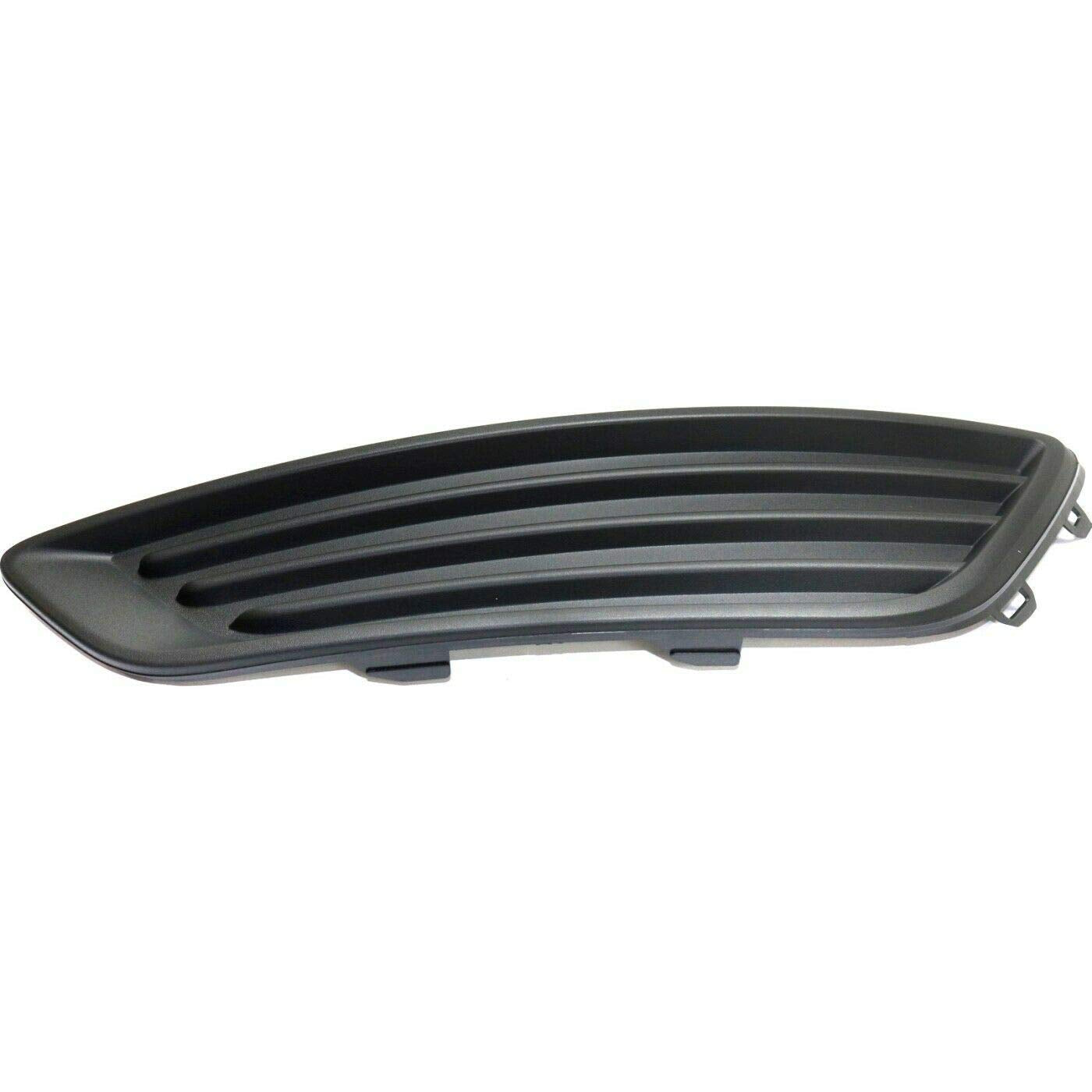 DAT AUTO PARTS Front Left Driver Side Fog Light Cover Trim Molding Bumper Insert Replacement For 2015-2018 Ford Focus S and SE Models Only Black Te...