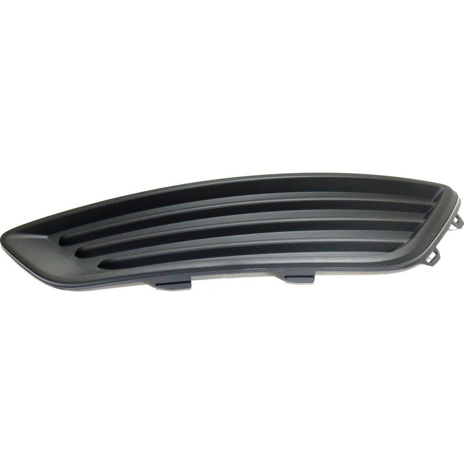 DAT AUTO PARTS Front Left Driver Side Fog Light Cover Trim Molding Bumper Insert Replacement For 2015-2018 Ford Focus S and SE Models Only Black Te...