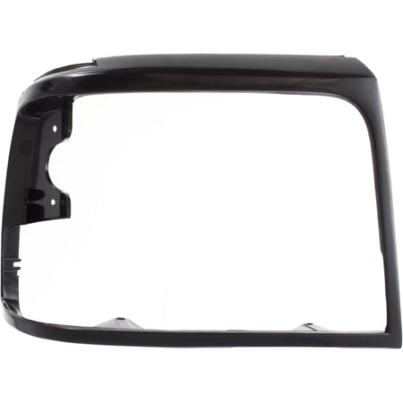 DAT AUTO PARTS Front Right Passenger Side HeadLight Door Bezel Grille Trim, For 1992-1996 Ford Bronco, and 1997 Pickup Heavyduty, Black/Paint To Ma...