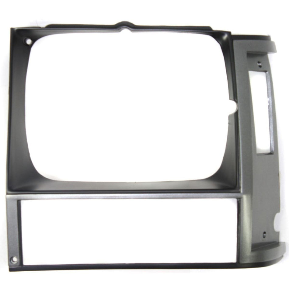 DAT AUTO PARTS Front Left Driver Side Head Light Door Molding Insert Bezel Cover Grille Trim Replacement for 1984-1990 Jeep Cherokee Primed Gray Si...
