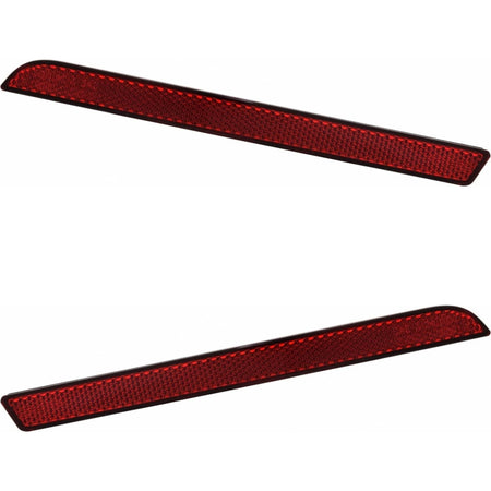 Rear Left & Right PAIR, Bumper Light Reflector, For 2021–2026 Toyota Sienna, 2023–2026 Sequoia, 2024–2026 Lexus TX350 & TX550H, w/o F-Sport, Plasti...