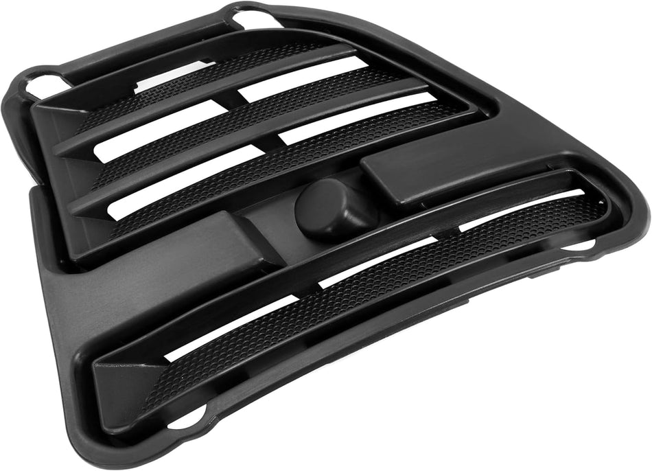 DAT AUTO PARTS Front Left Driver Side Fog Light Hole Cover Trim Molding Bumper Insert Replacement For 2013 2014 Ford Mustang Black Textured Plastic...