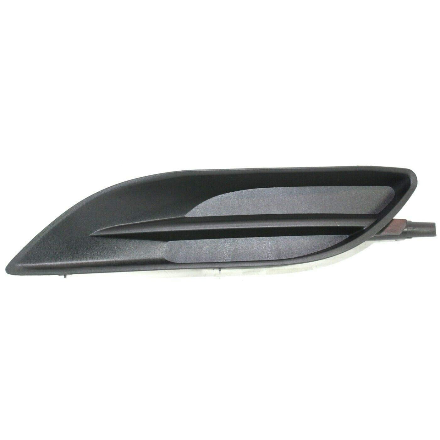 DAT AUTO PARTS Front Left Driver Side Bumper Fog Light Lamp Hole Cover Grille Molding Trim Replacement For 2006-2010 Toyota Sienna Black Textured P...