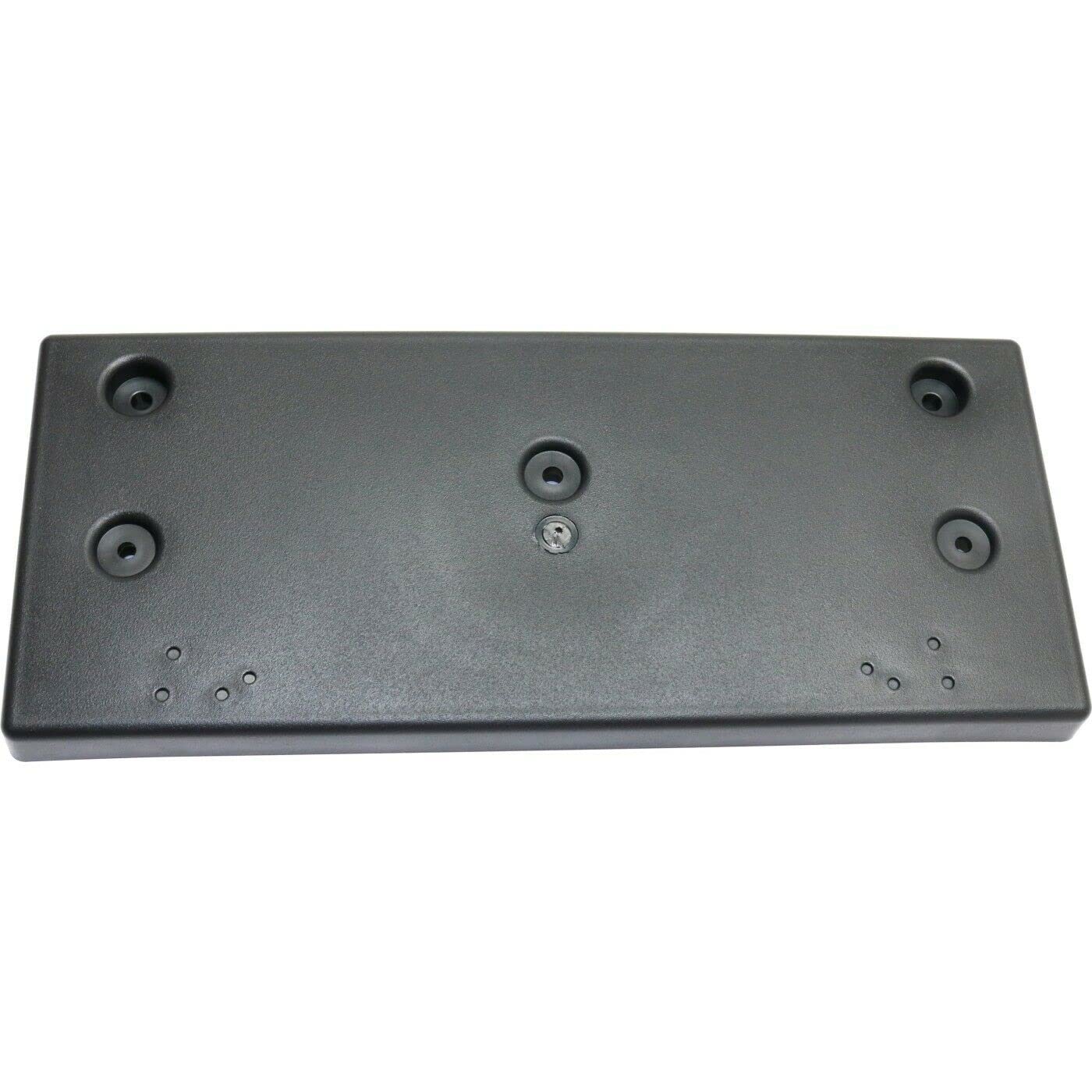 DAT AUTO PARTS Front Bumper License Plate Frame Tag Mounting Bracket Holder Replacement for 2010-2015 Hyundai Tucson Black Textured PP Plastic HY10...