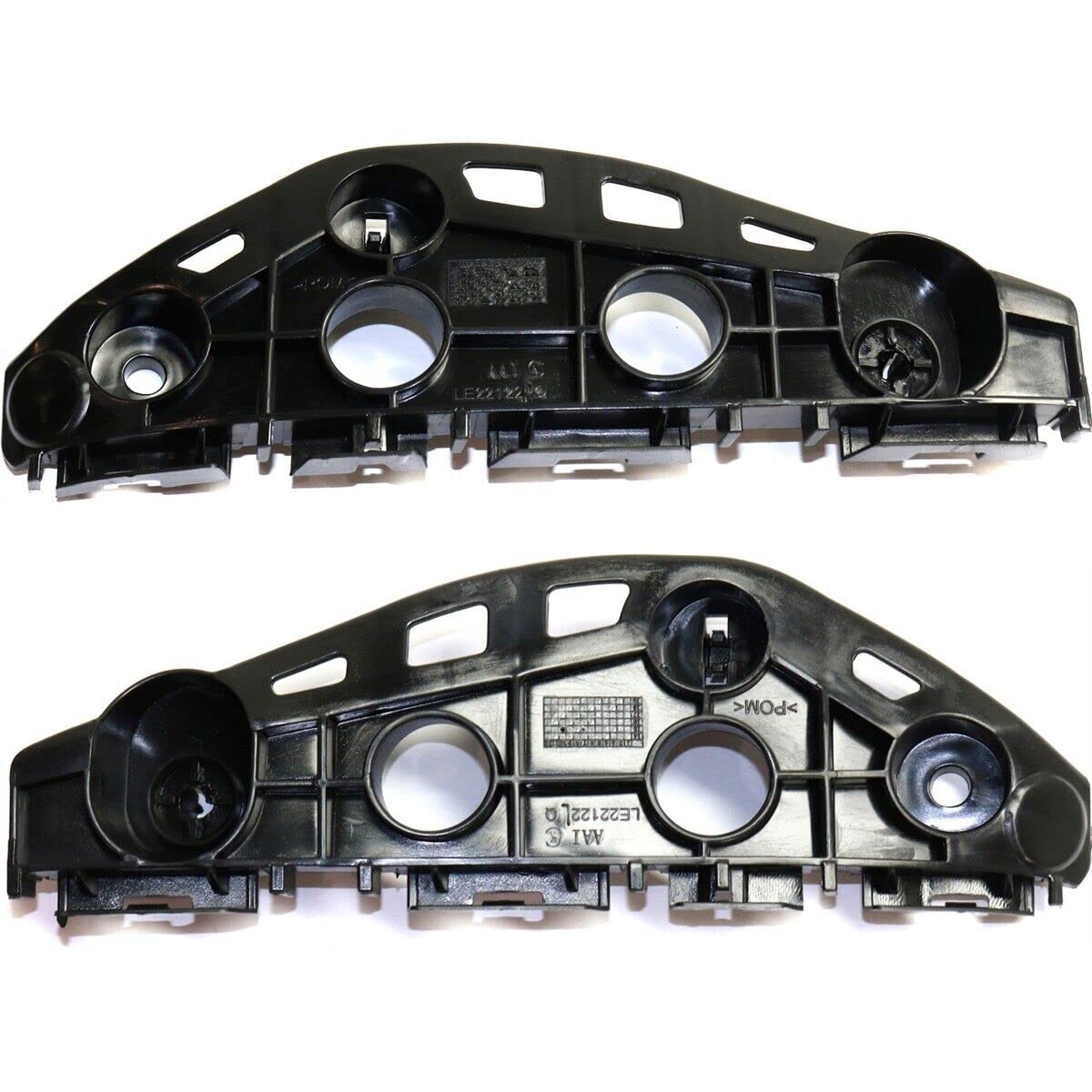 DAT AUTO PARTS Front Left Driver & Right Passenger Side Bumper Cover Support Bracket Retainer Set Replacement For 2013-2015 Lexus RX450H/RX350 Blac...