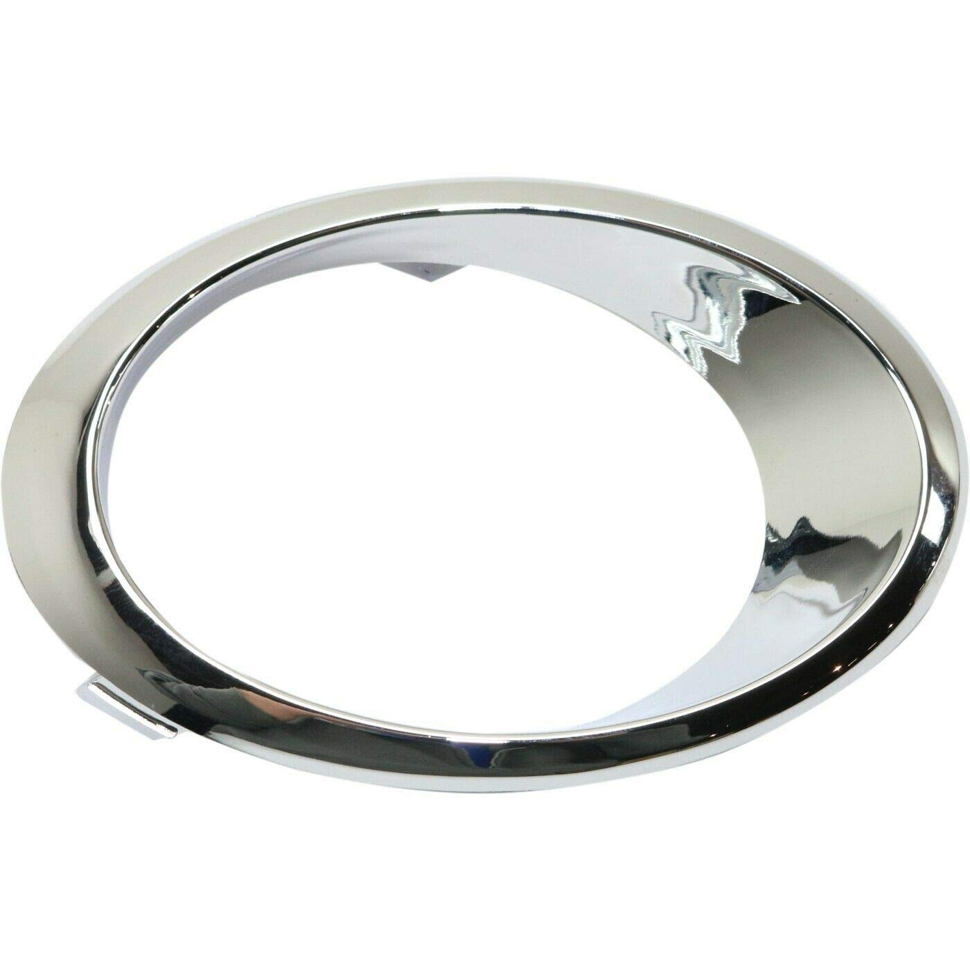 DAT AUTO PARTS Front Left Driver Side Fog Light Trim Ring Bumper Molding Insert Replacement For 2013-2016 Ford Fusion Silver Chrome Smooth Plastic ...