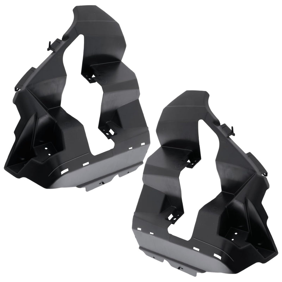 DAT AUTO PARTS Front Driver & Passenger, SET OF 2, PAIR Bumper Cover Support Rail Stiffener, For 2022-2024 Nissan Frontier Pickup, Black Textured P...