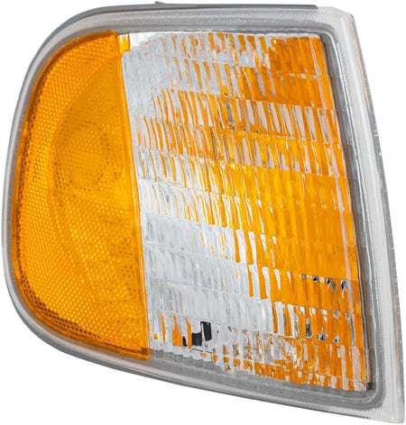 DAT AUTO PARTS Front Right Passenger Side Corner Parking Light Turn Signal Lamp Marker Lens Replacement For 1997 - 2002 Ford Expedition Amber & Cle...