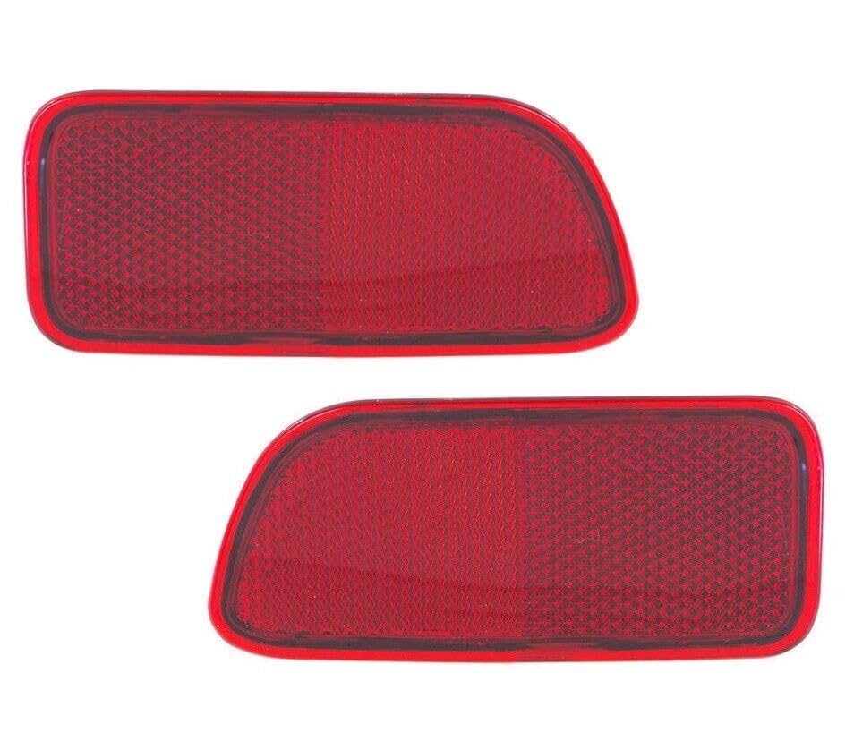 Rear Left Driver & Right Passenger Side Pair Back Bumper Cover Reflector Lamp Marker Light Set Of 2 Replacement For 2002-2009 Chevrolet Chevy Trail...