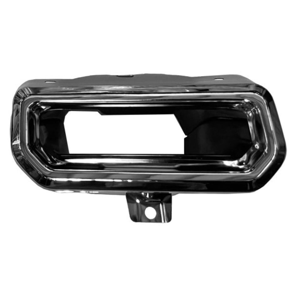 Rear Passenger Side Bumper Hole Trim, Fits 2019–2025 Chevy Silverado 1500 & 2022 1500 Limited, GMC Sierra 1500 & 2022 1500 Limited, Made of White I...