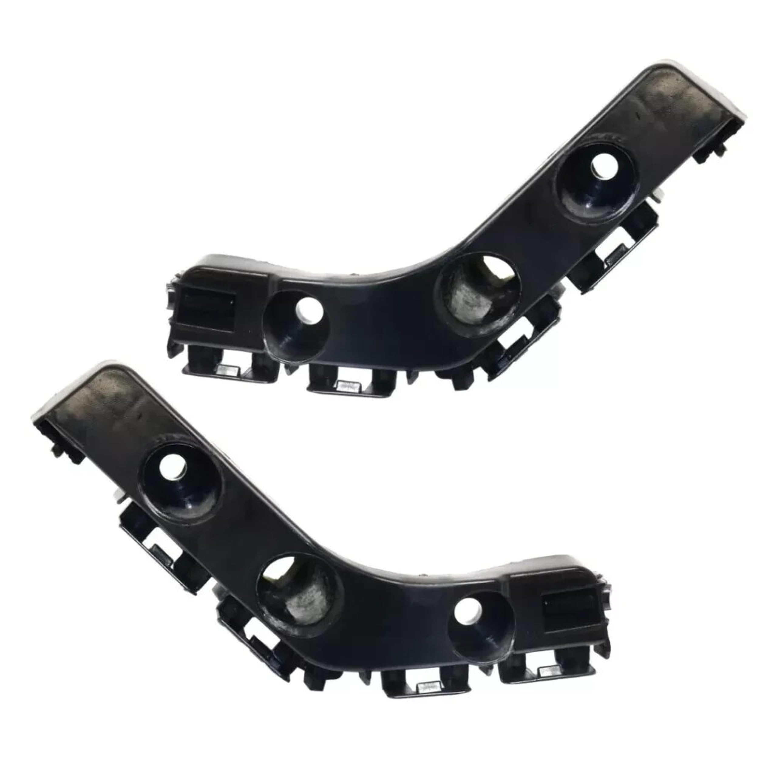 DAT AUTO PARTS Front Driver & Passenger Side Bumper Cover Support Bracket Retainer, Set of 2, For 2011-2013 Jeep Grand Cherokee, Black Textured POM...
