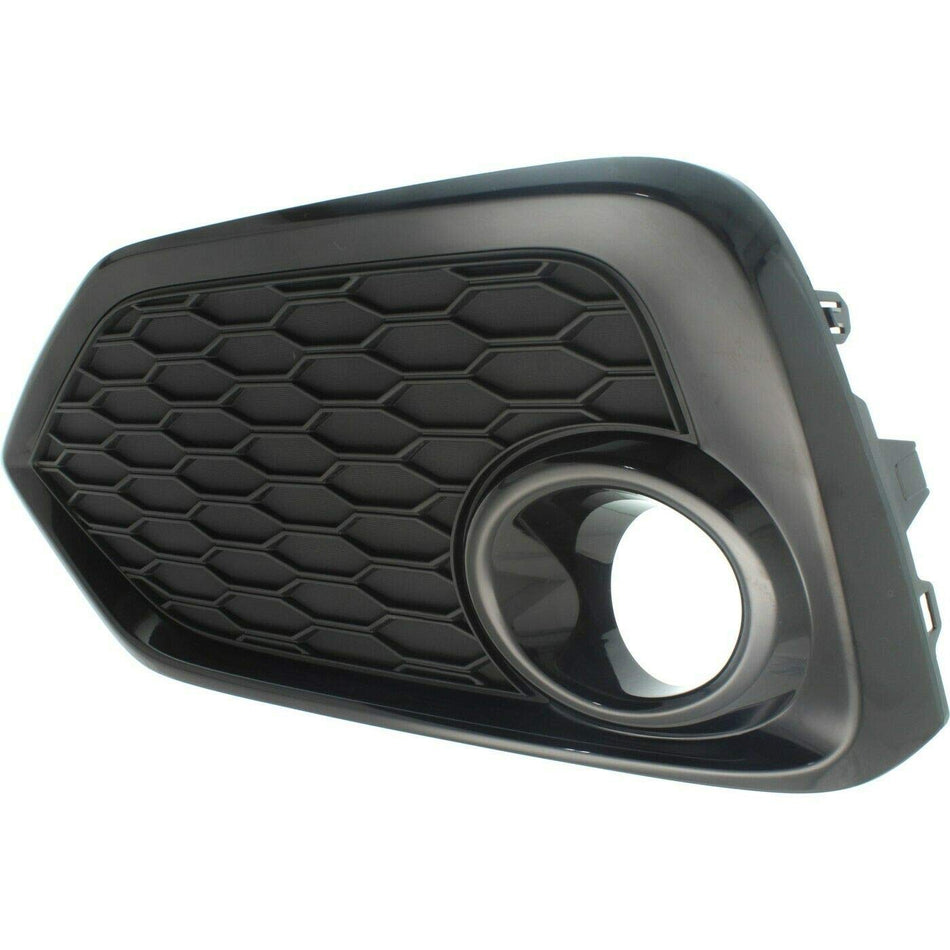 DAT AUTO PARTS Front Left Driver Side Fog Light Hole Bezel Lamp Cover Bumper Trim Insert Replacement For 2017-2019 Honda Civic Without Adaptive Cru...