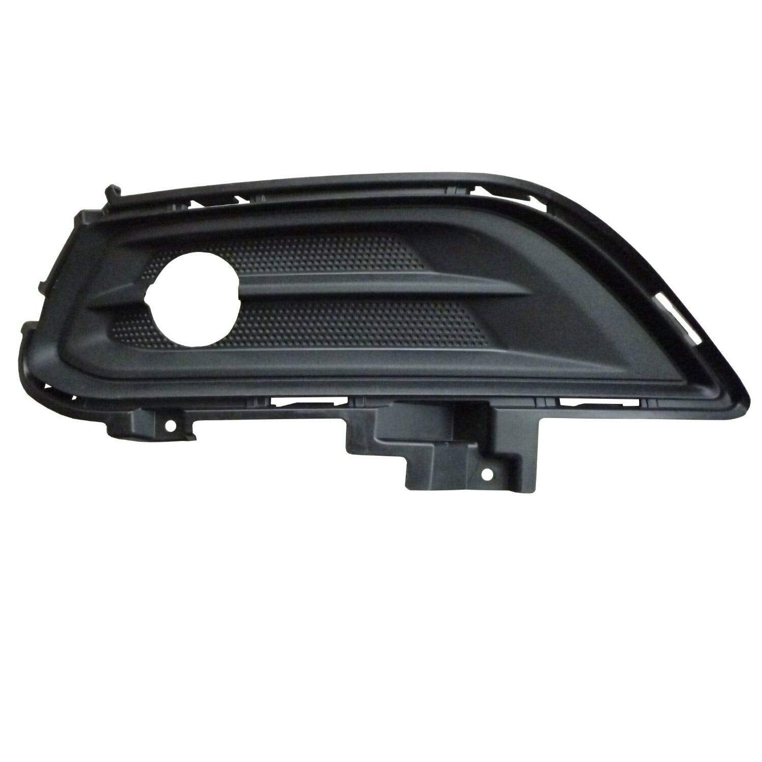 DAT AUTO PARTS Front Left Driver Side Fog Light Bezel Cover Grille Molding Trim Bumper Insert Replacement For 2013-2016 Ford Fusion Black Textured ...