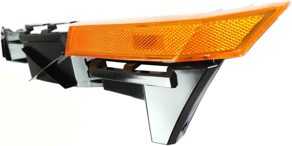 DAT AUTO PARTS Front Left Driver Side Bumper Cover Retainer W/Reflector Lamp Replacement For 2006-2009 Mercury Milan / 2006-2009 Ford Fusion Orange...