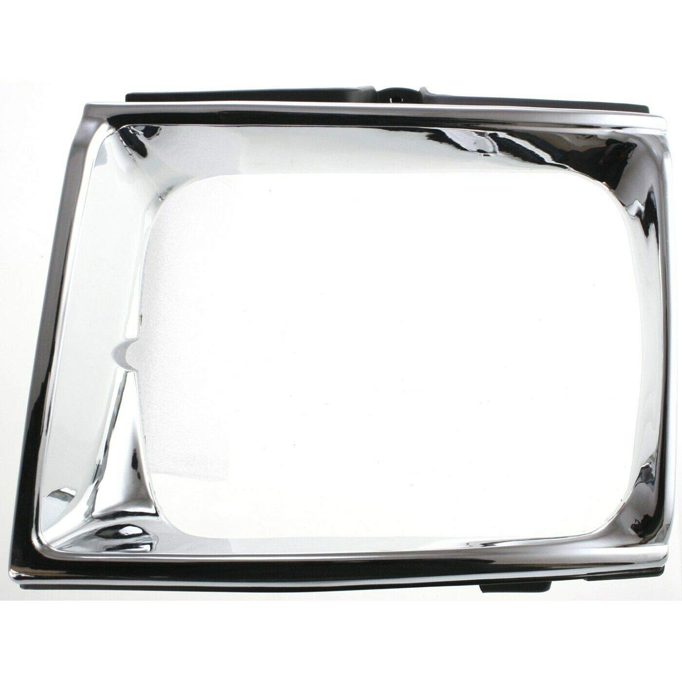DAT AUTO PARTS Front Right Passenger Side HeadLight Door Grille Cover Bezel Replacement For 1989-1991 Toyota Pickup 4WD Silver Chrome Textured Plas...