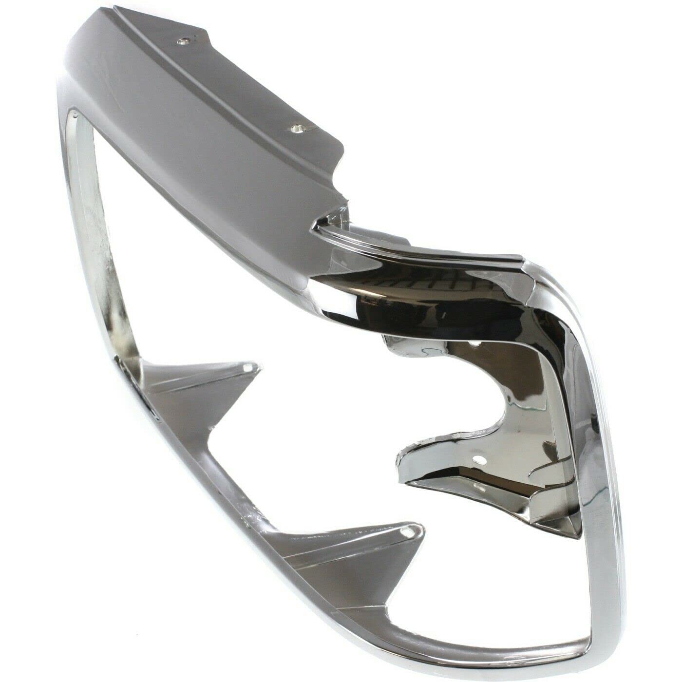 DAT AUTO PARTS Front Left Driver Side Headlight Bezel For 1992-1996 Ford F150 & Bronco 1992-1998 F250, F350 Silver Chrome Plastic F2TZ13064D FO2512130