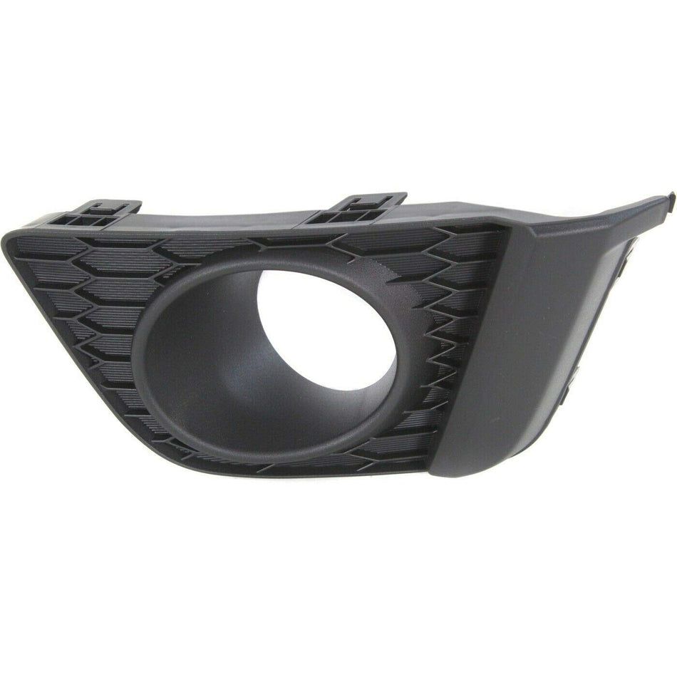DAT AUTO PARTS Front Left Driver Side Fog Light Hole Bezel Lamp Cover Trim Molding Bumper Insert Replacement For 2015 2016 2017 Honda Fit Black Tex...