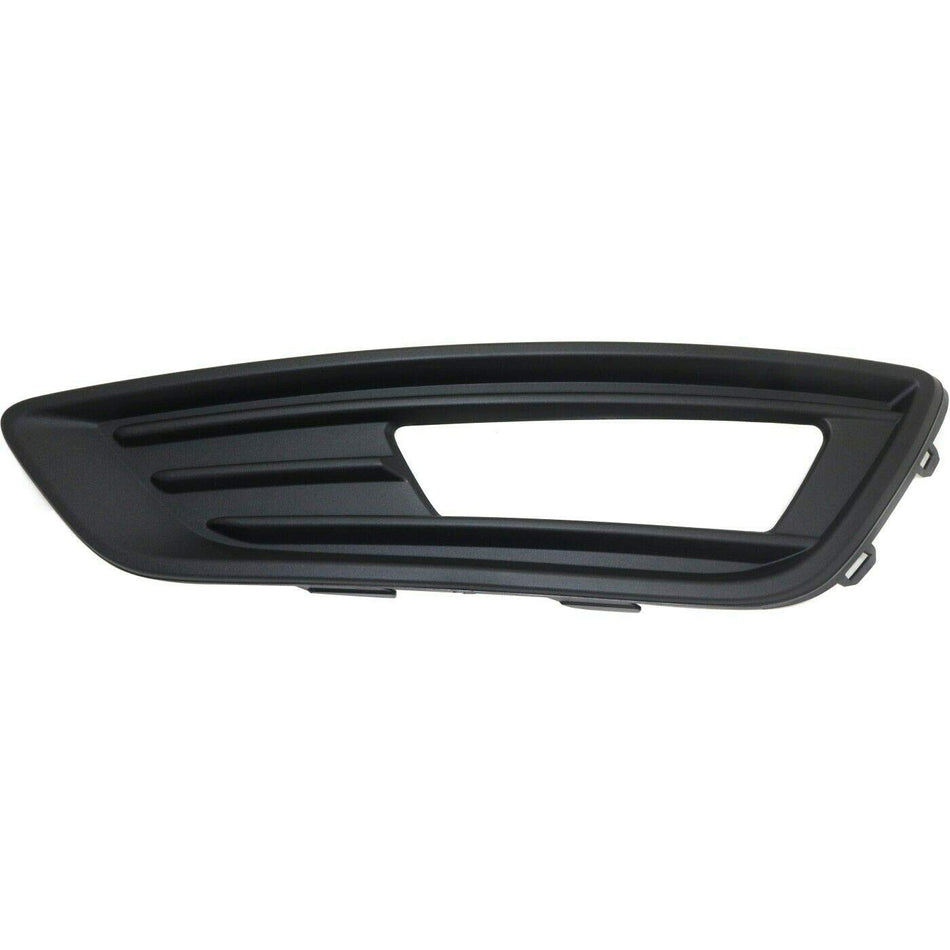 DAT AUTO PARTS Front Left Driver Side Fog Light Bezel Cover Trim Molding Bumper Insert Replacement For 2015-2018 Ford Focus S and SE Models Black T...