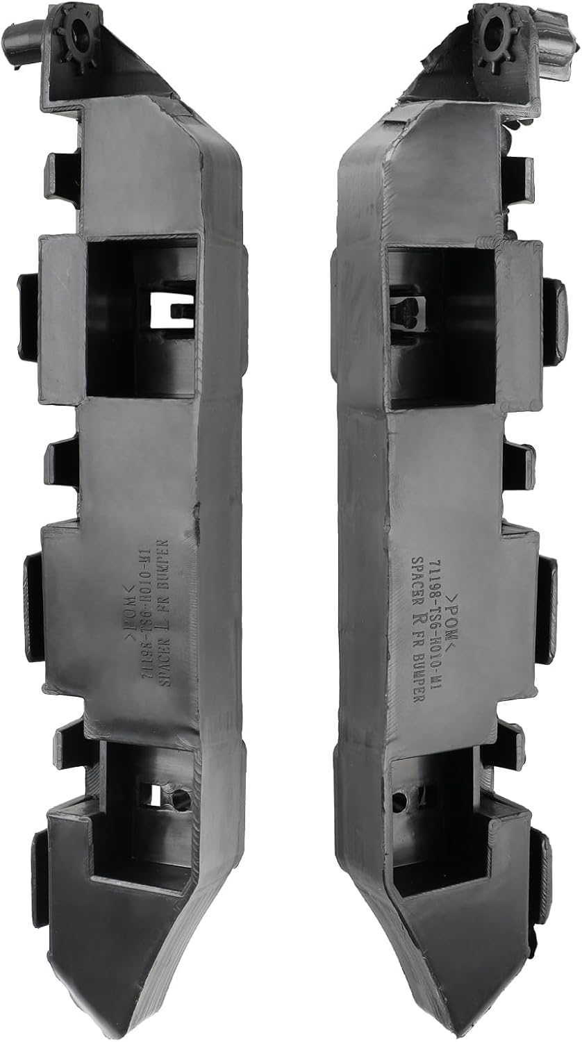 Front Left Driver & Right Passenger Set Of 2 Bumper Cover Spacer Bracket Mounting Retainer Pair Replacement for 2012-2015 Honda Civic Coupe Sedan H...