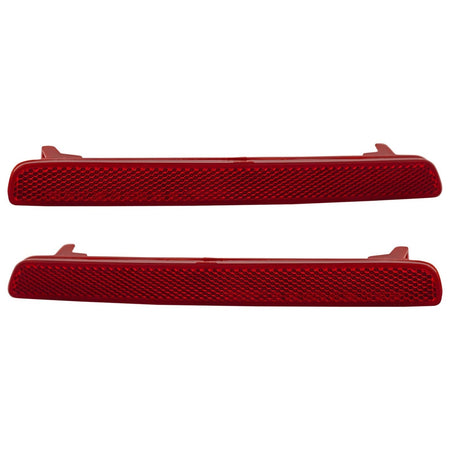 DAT AUTO PARTS Rear Driver & Passenger Side, SET OF 2, Bumper Reflector, Fits 2023–2026 Honda CRV, CRV Hybrid, and Honda HRV Models, Plastic Red Le...