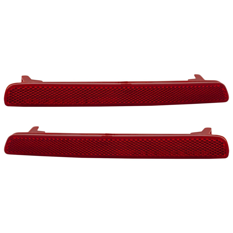 DAT AUTO PARTS Rear Driver & Passenger Side, SET OF 2, Bumper Reflector, Fits 2023–2026 Honda CRV, CRV Hybrid, and Honda HRV Models, Plastic Red Le...