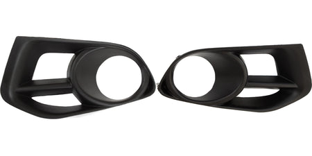 DAT AUTO PARTS Front Left Driver & Right Passenger Side Bumper Fog Light Bezel Cover Trim Set Replacement for 2011-2014 Nissan Murano Black Texture...