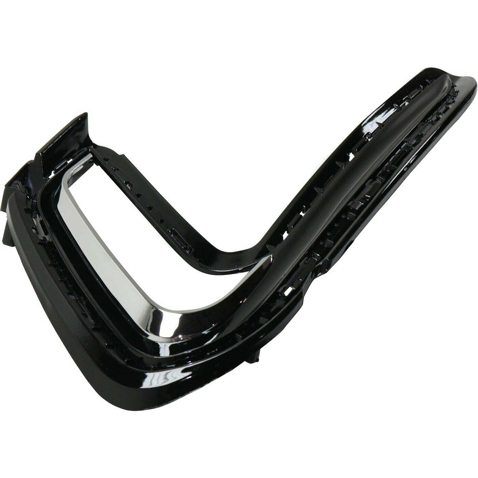 Front Right Passenger Side Fog Light Bezel Molding Fits 2017-2018 Hyundai Elantra Sedan Except Sport Textured Black 86564F3400 HY1039126
