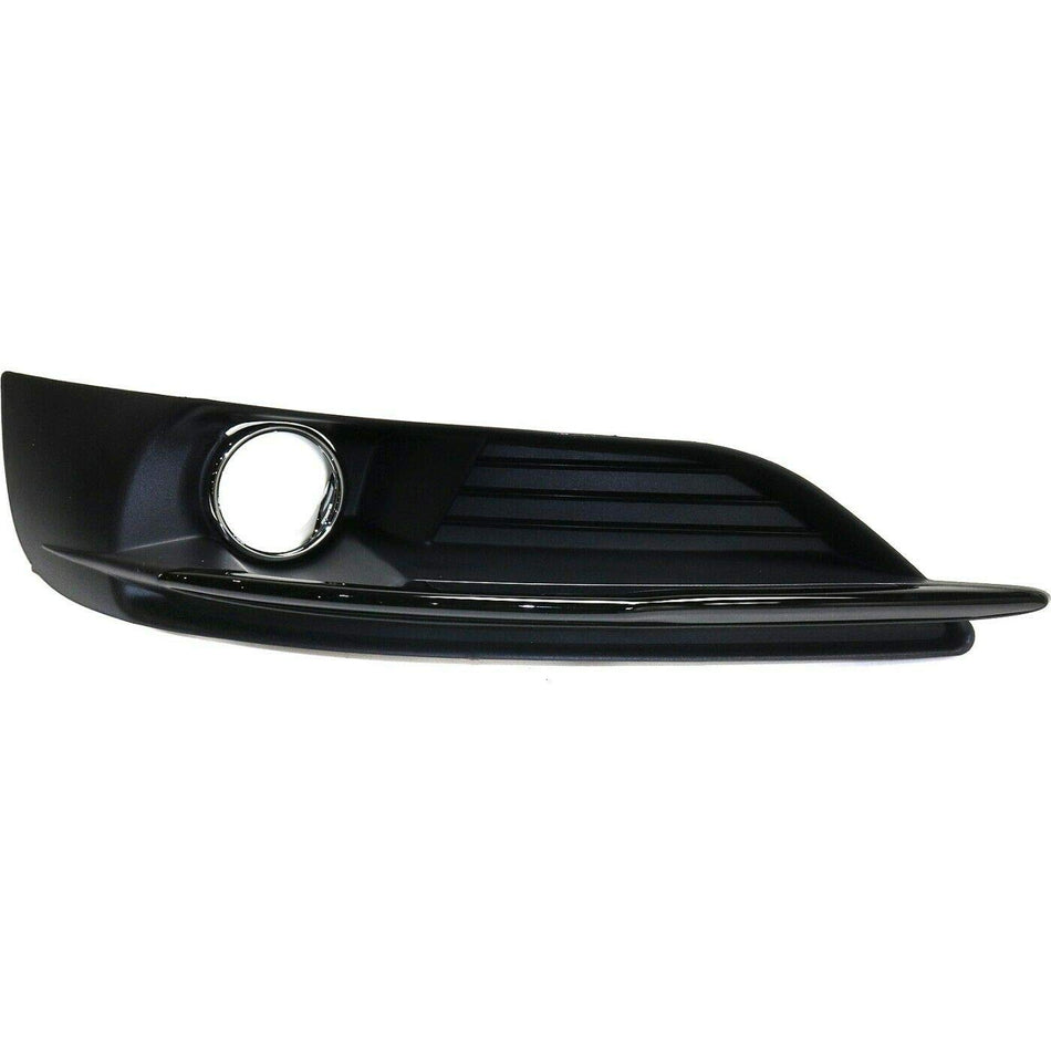 DAT AUTO PARTS Front Left Driver Side Fog Light Cover Bezel Insert Replacement for 2011-2014 Chrysler 200 Sedan & Convertible Black Textured Plasti...