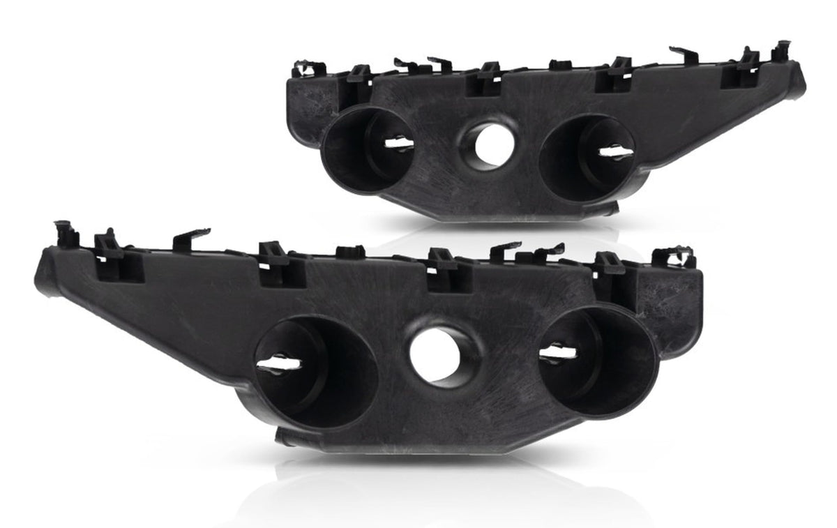 DAT AUTO PARTS Front Left Driver & Right Passenger Side Upper Bumper Cover Support Retainer, SET OF 2, For 2016-2018 Nissan Altima, Black Textured ...
