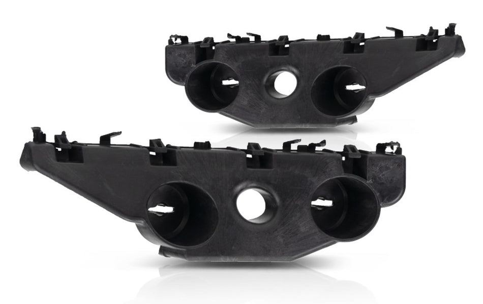 DAT AUTO PARTS Front Left Driver & Right Passenger Side Upper Bumper Cover Support Retainer, SET OF 2, For 2016-2018 Nissan Altima, Black Textured ...
