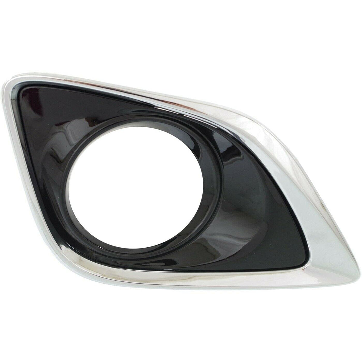 DAT AUTO PARTS Right Front Passenger Side Fog Light Bezel Replacement for 13-16 Toyota Venza Black Textured TO1039183 520300T010