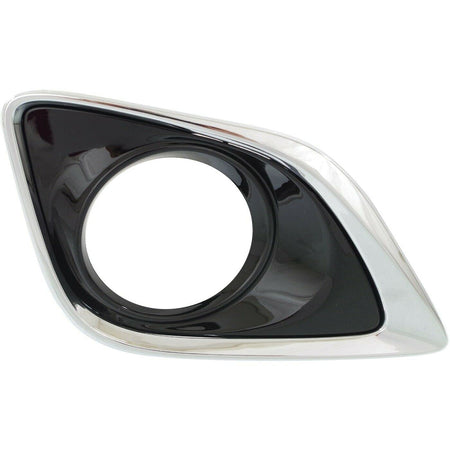 DAT AUTO PARTS Right Front Passenger Side Fog Light Bezel Replacement for 13-16 Toyota Venza Black Textured TO1039183 520300T010