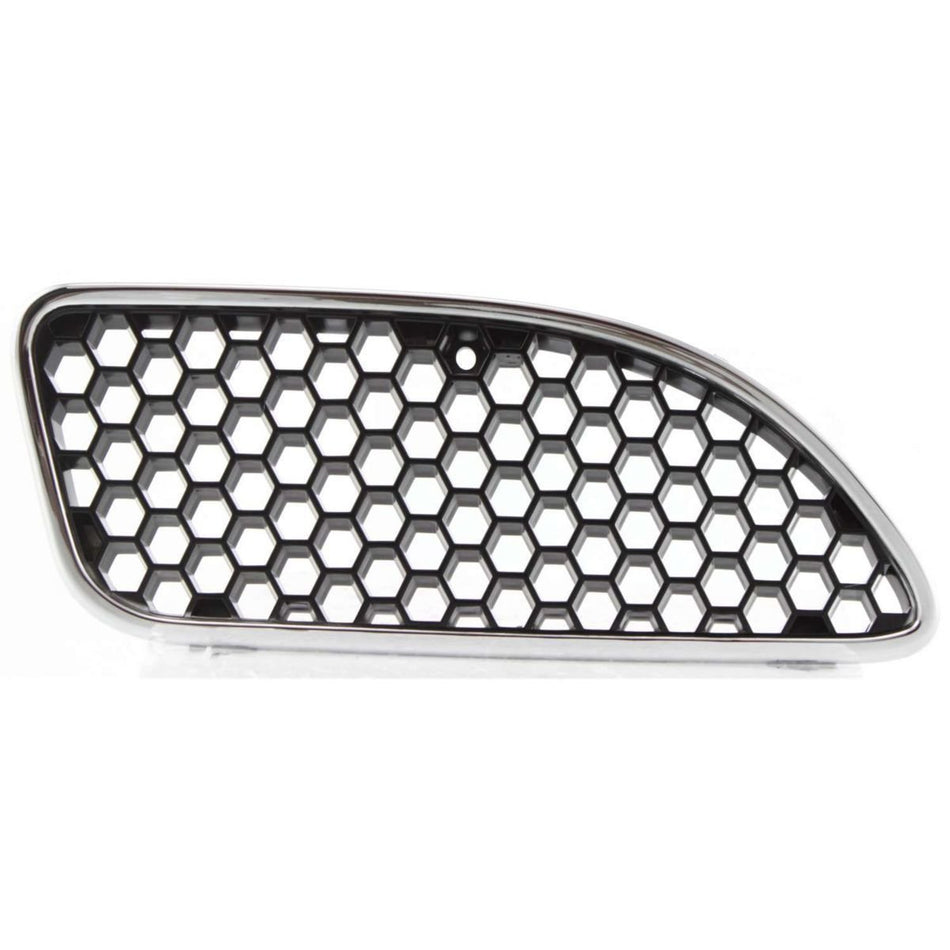 DAT AUTO PARTS BLACK AND CHROME GRILLE REPLACEMENT FOR 99-02 GRAND AM SE MODELS GM1200417 RIGHT PASSENGER SIDE