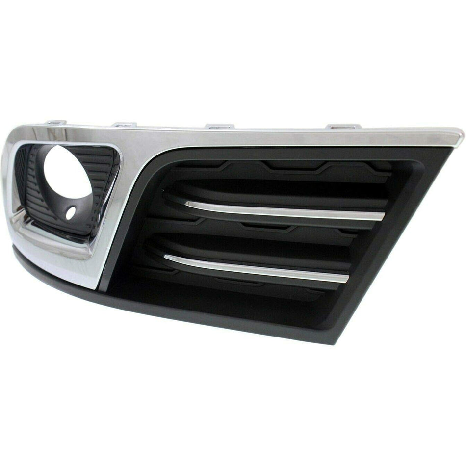 DAT AUTO PARTS Front Left Driver Side Fog Light Bezel Cover Molding Bumper Insert Replacement for 2013-2017 Chevrolet Traverse LTZ Black Textured P...