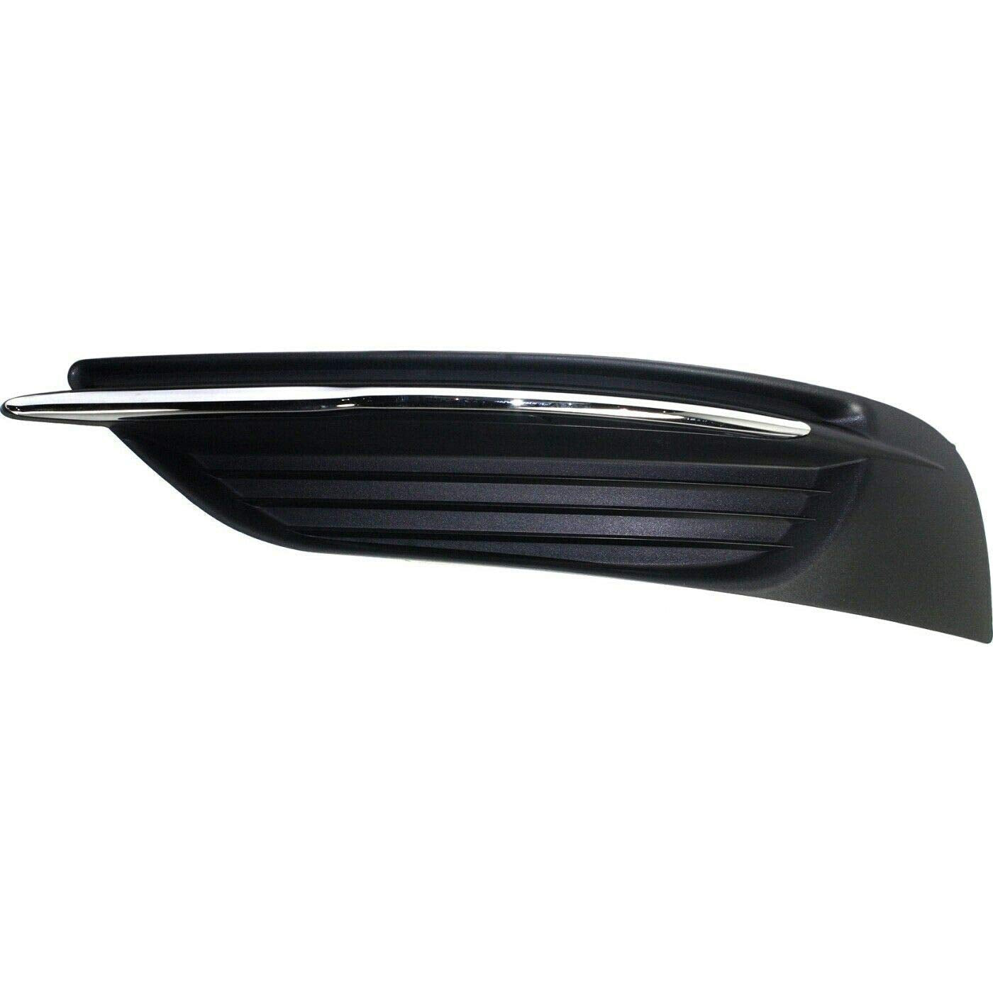 DAT AUTO PARTS Front Left Driver Side Bumper Fog Light Lamp Hole Cover Trim Replacement for 2011-2014 Chrysler 200 Sedan & Convertible Black Textur...
