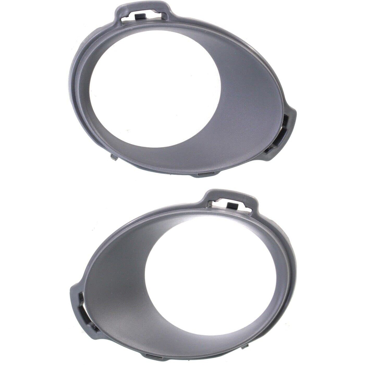 DAT AUTO PARTS Front Right Passenger & Left Driver Side Bumper Fog Light Bezel Cover Set Of 2 Replacement For 2012 - 2014 Toyota Camry Black Textur...