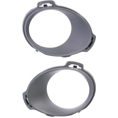 DAT AUTO PARTS Front Right Passenger & Left Driver Side Bumper Fog Light Bezel Cover Set Of 2 Replacement For 2012 - 2014 Toyota Camry Black Textur...