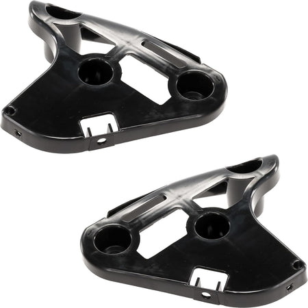 DAT AUTO PARTS Front Left Driver And Right Passenger Side Bumper Cover Support Bracket Set Of 2 Replacement For 2007 - 2013 Toyota Tundra Black Smo...