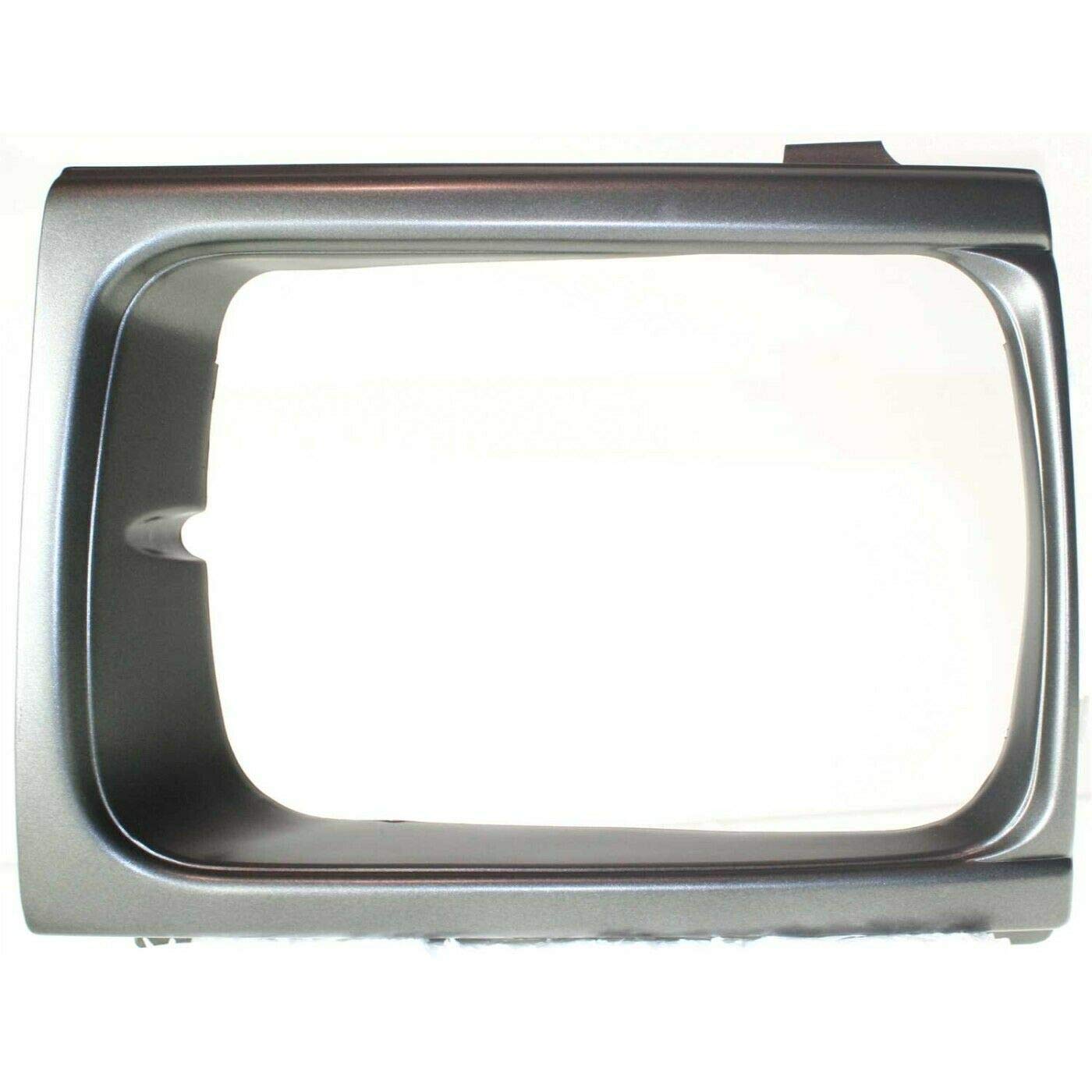 DAT AUTO PARTS Front Left Driver Side Headlight Door Lamp Trim Bezel Grille Replacement For 1992-1995 Toyota Pickup Truck DLX Models 4WD Silver Chr...