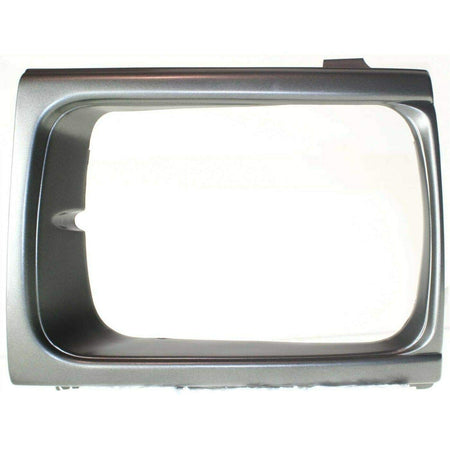 DAT AUTO PARTS Front Left Driver Side Headlight Door Lamp Trim Bezel Grille Replacement For 1992-1995 Toyota Pickup Truck DLX Models 4WD Silver Chr...
