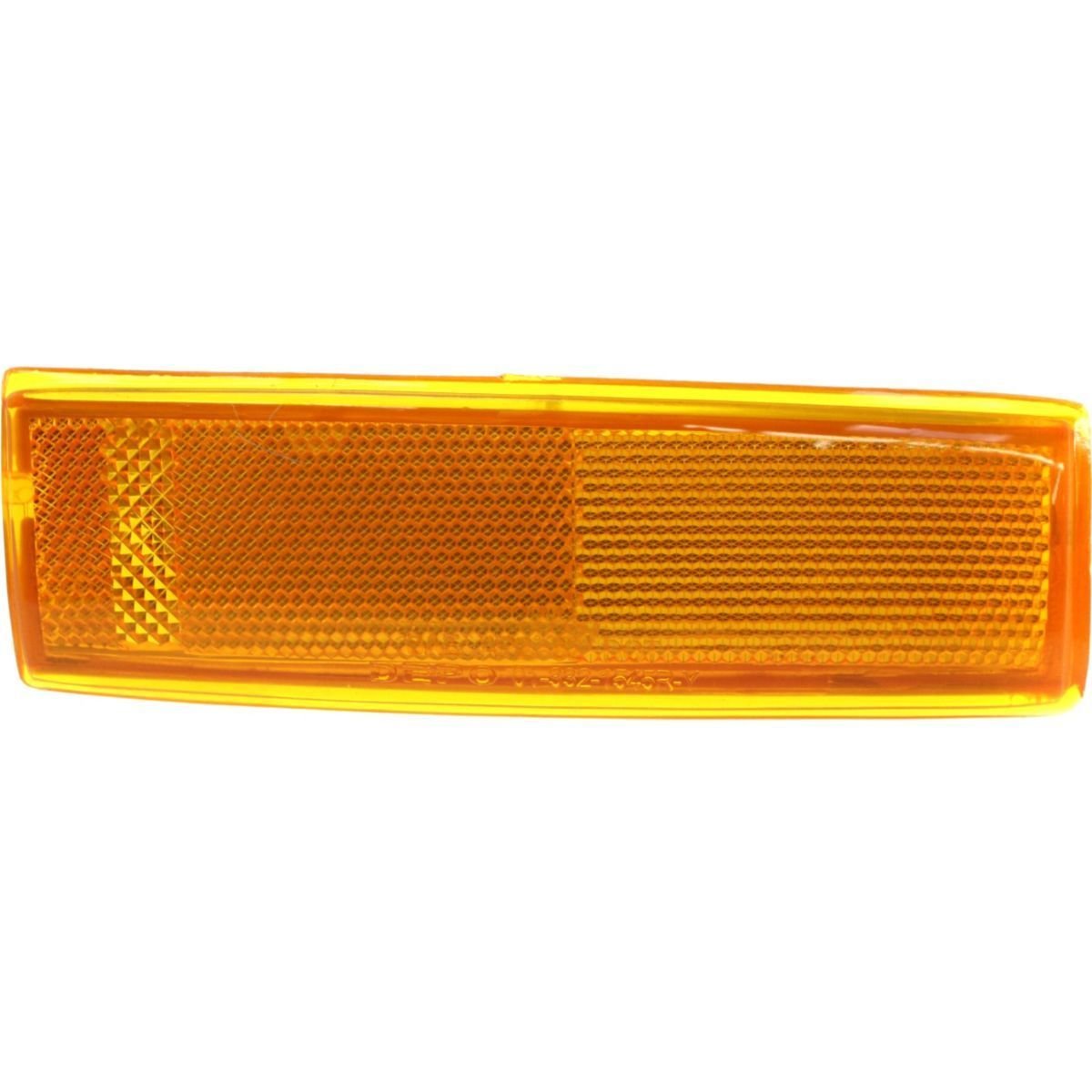 DAT AUTO PARTS Front Right Passenger Side Marker Light Corner Lamp Reflector Assembly Replacement For 1983-1993 Chevrolet Blazer S10 Pickup GMC Jim...