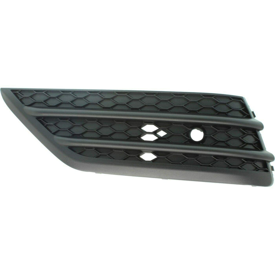 DAT AUTO PARTS Front Left Driver Side Bumper Cover Grille Insert Trim Molding Replacement For 2016-2018 Honda Pilot With Park Assist Hole Black Tex...