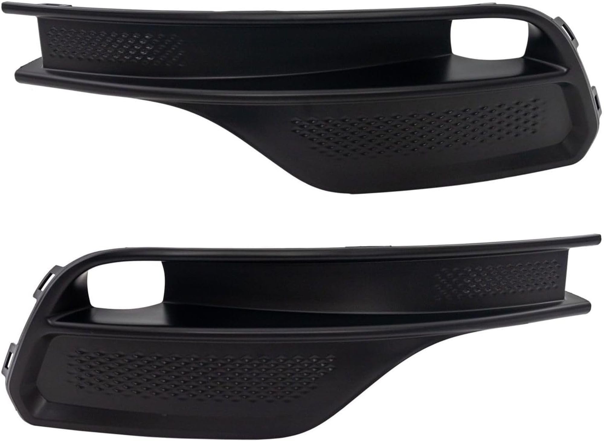Front Driver & Passenger Side, SET OF 2, Bumper Cover Trim, Fits 2022-2025 Jeep Compass MP, Except Trailhawk Models, Black Plastic Textured Finish,...
