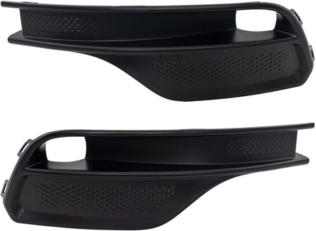 Front Driver & Passenger Side, SET OF 2, Bumper Cover Trim, Fits 2022-2025 Jeep Compass MP, Except Trailhawk Models, Black Plastic Textured Finish,...