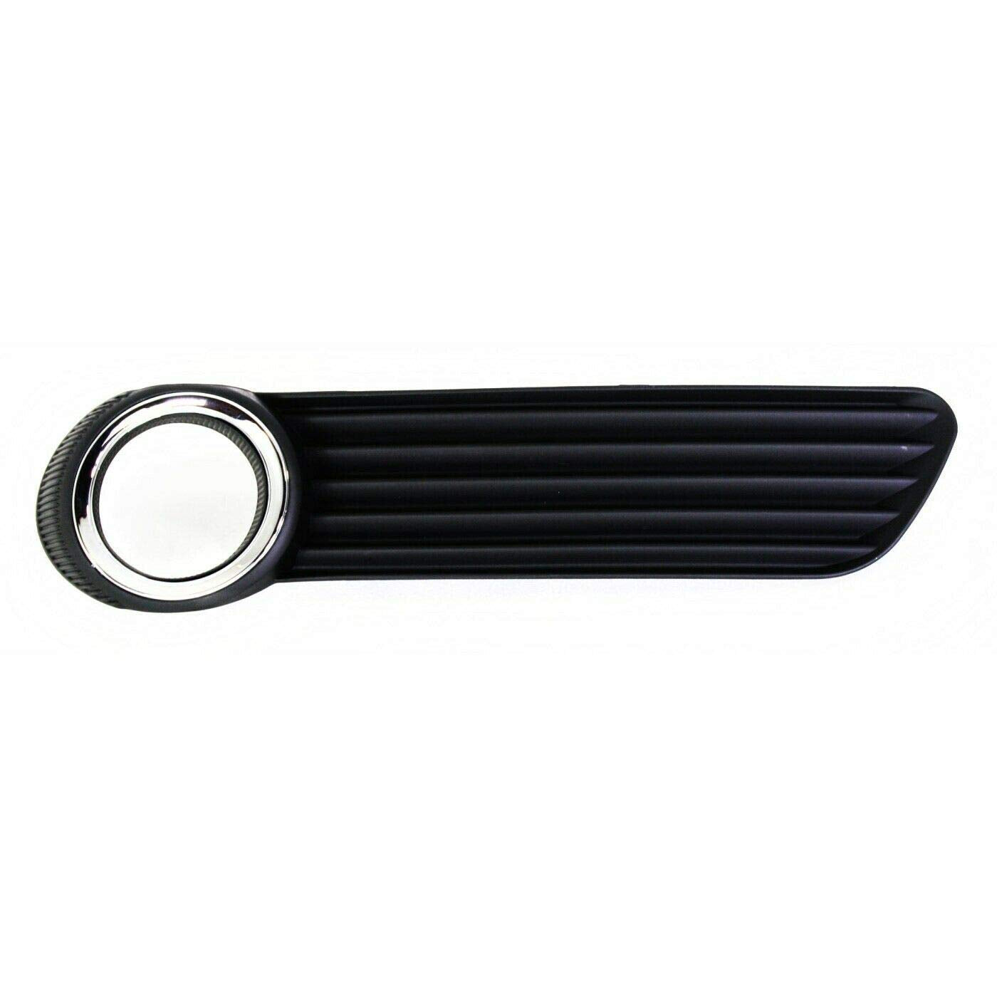 DAT AUTO PARTS Front Left Driver Side Bumper Insert Fog Light Bezel Cover Grille Trim Replacement for 2008-2010 Toyota Avalon Matte-Black with Chro...