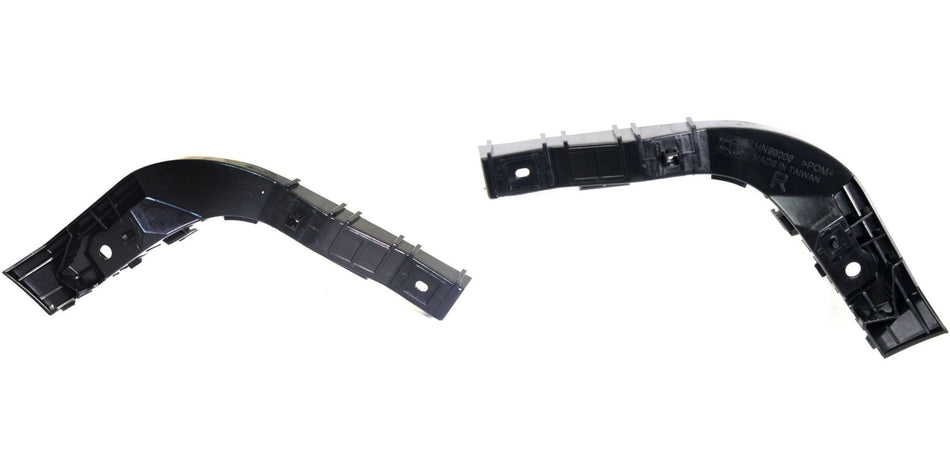 DAT AUTO PARTS Front Left Driver & Right Passenger Side Lower Bumper Cover Bracket Set Of 2 Replacement For 2007 - 2010 Hyundai Elantra Black Textu...