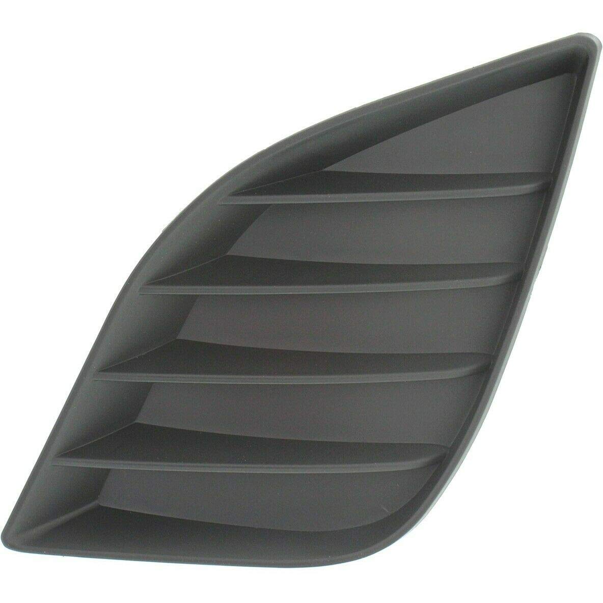 DAT AUTO PARTS Front Right Passenger Side Bumper Fog Light Lamp Hole Cover Grille Molding Trim Replacement For 2014 - 2016 Toyota Corolla Black Tex...